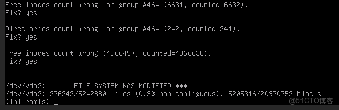 虛擬機ubuntu無法啓動，卡在(initramfs)_Ubuntu_03
