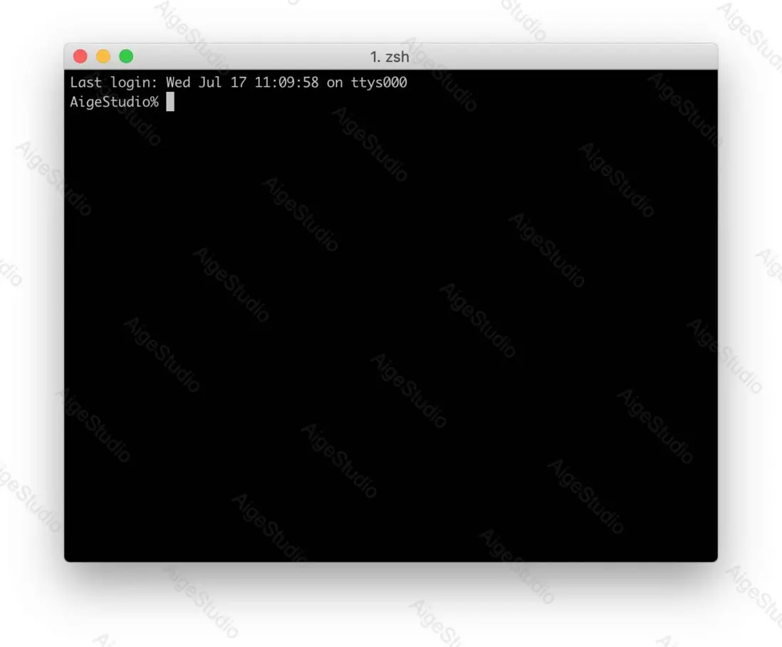 配置 zsh 成功 —— From AigeStudio