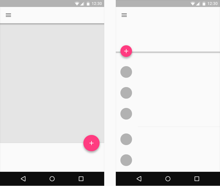 Floating Action Buttons