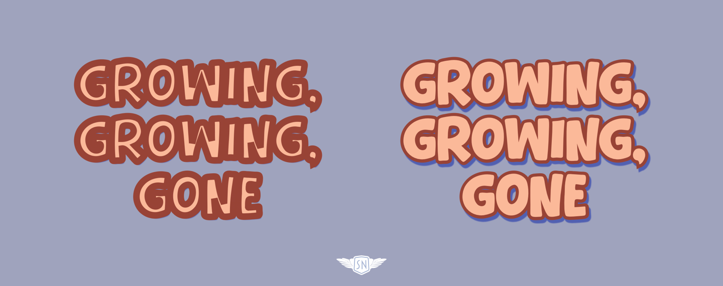 Left: paint-order: stroke; Right: paint-order: fill.