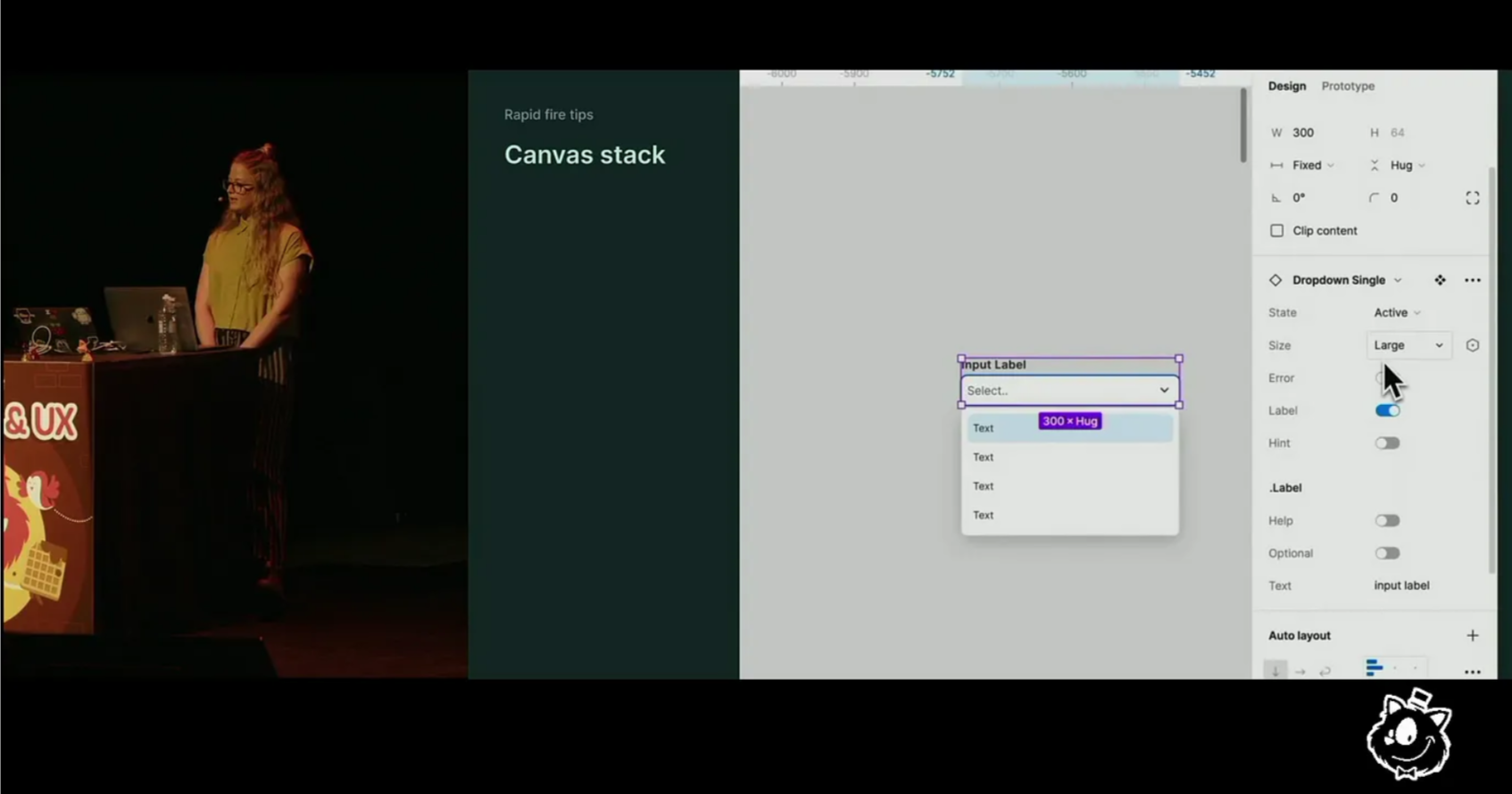 Molly Hellmuth on stage