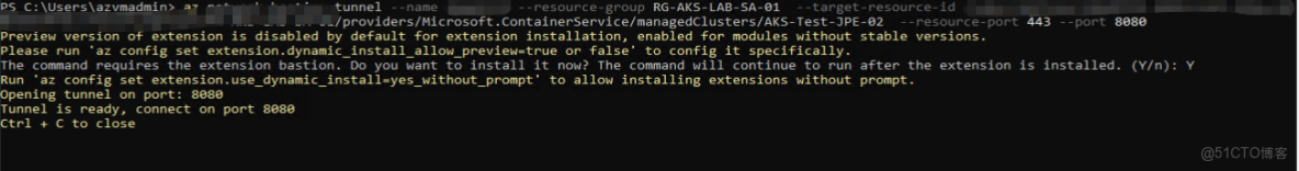 使用Azure Bastion連接到AKS羣集_安全_05