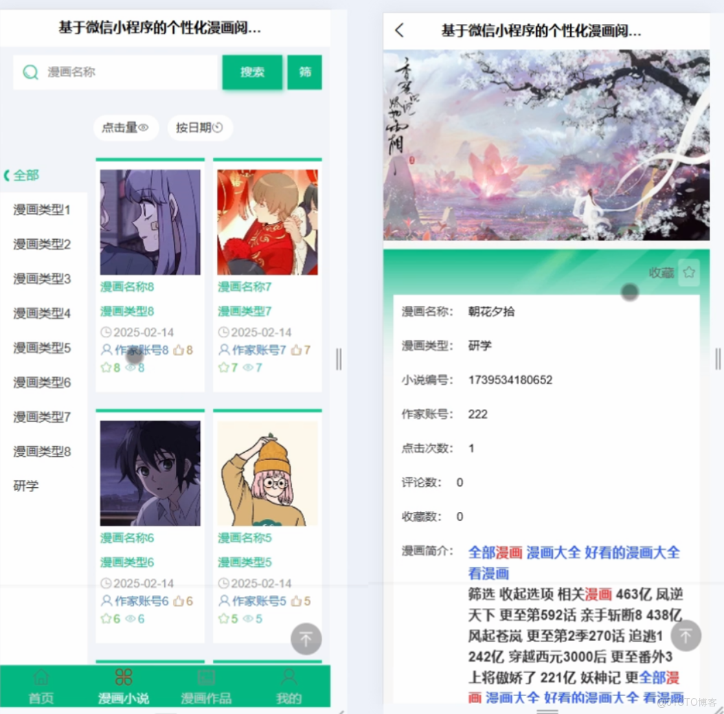 基於微信小程序的個性化漫畫閲讀推薦系統的設計與實現-計算機畢業設計源碼+LW文檔_協同過濾_02