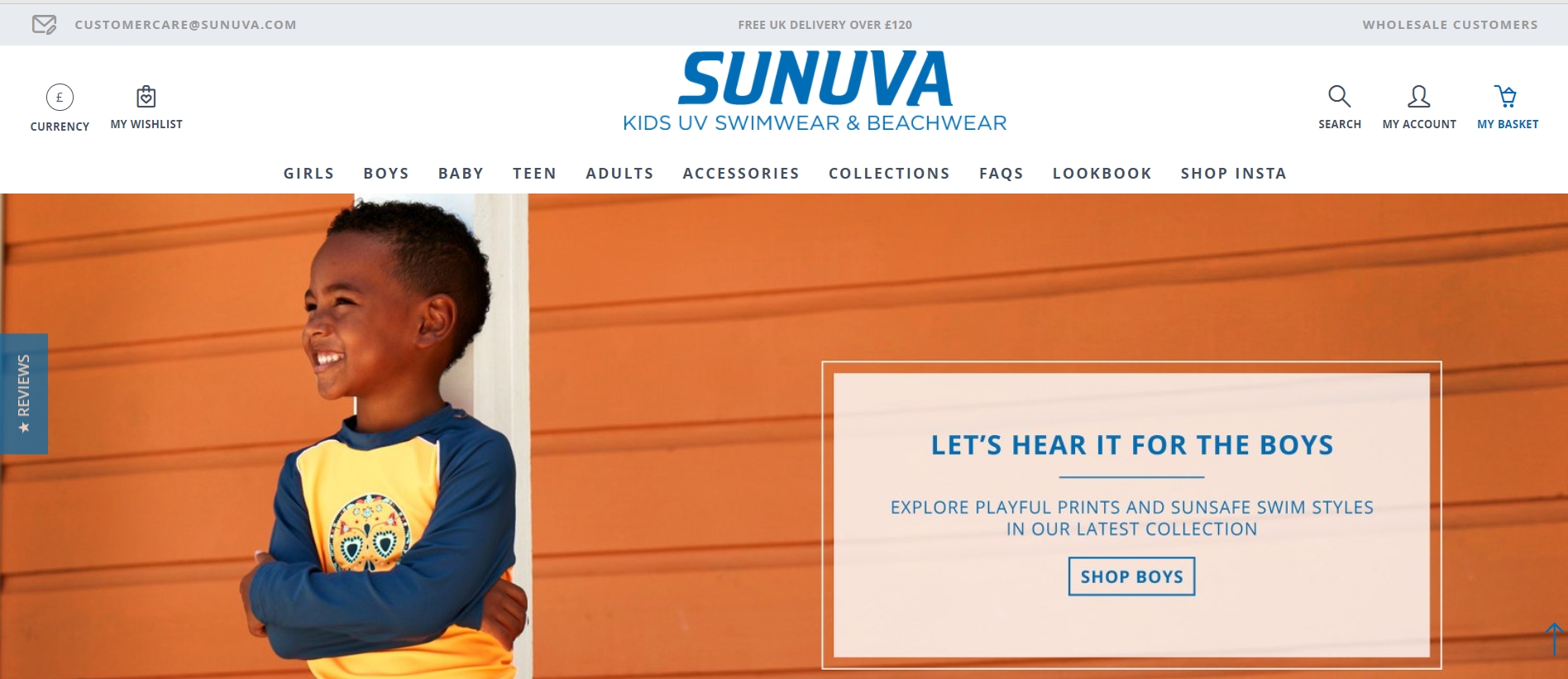 A screenshot of the website with separated and aligned header elements