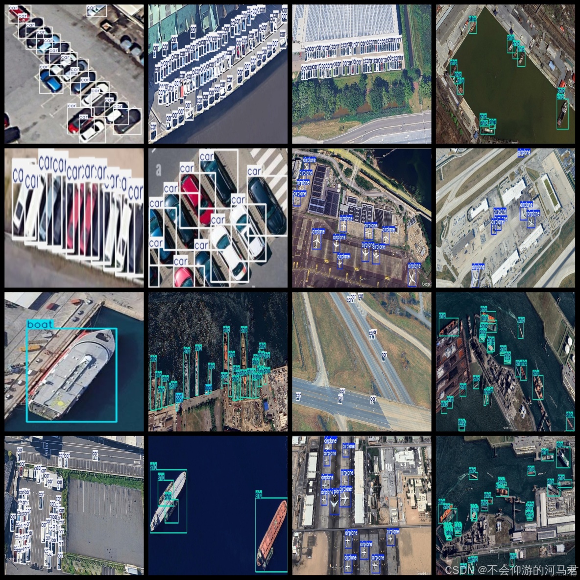 無人機航拍飛機船舶小車數據集1306張VOC+YOLO格式_標籤名