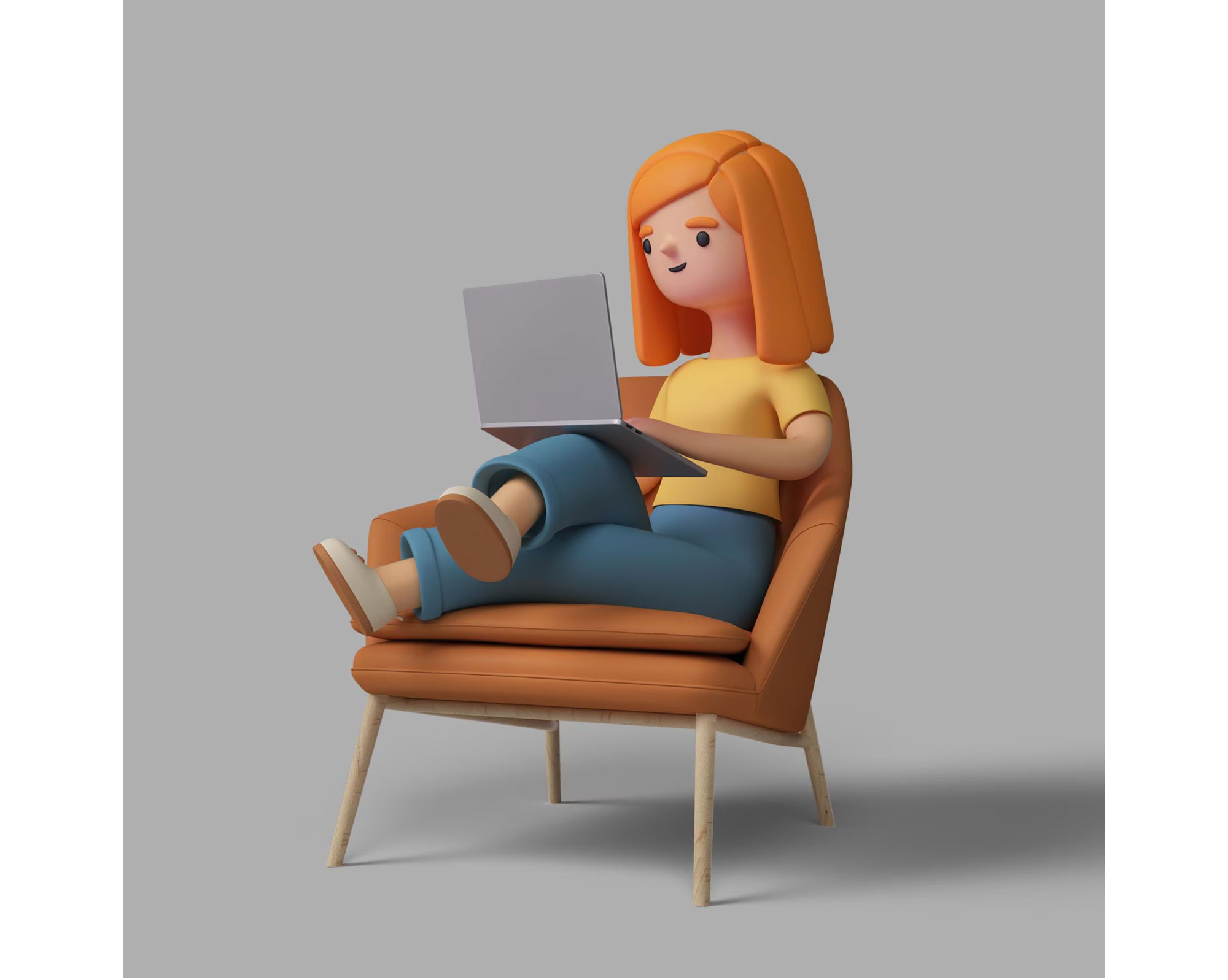 3D gradient illustration example