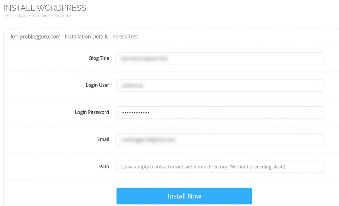 初始化WordPress網站