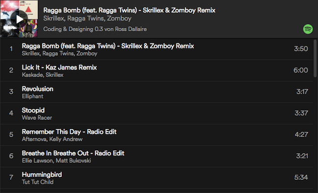 Coding And Designing Playlist