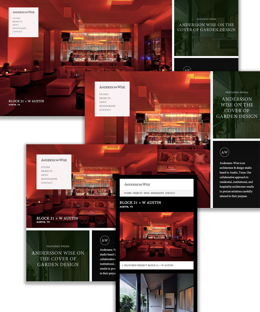 Andersson-Wise always puts content first.