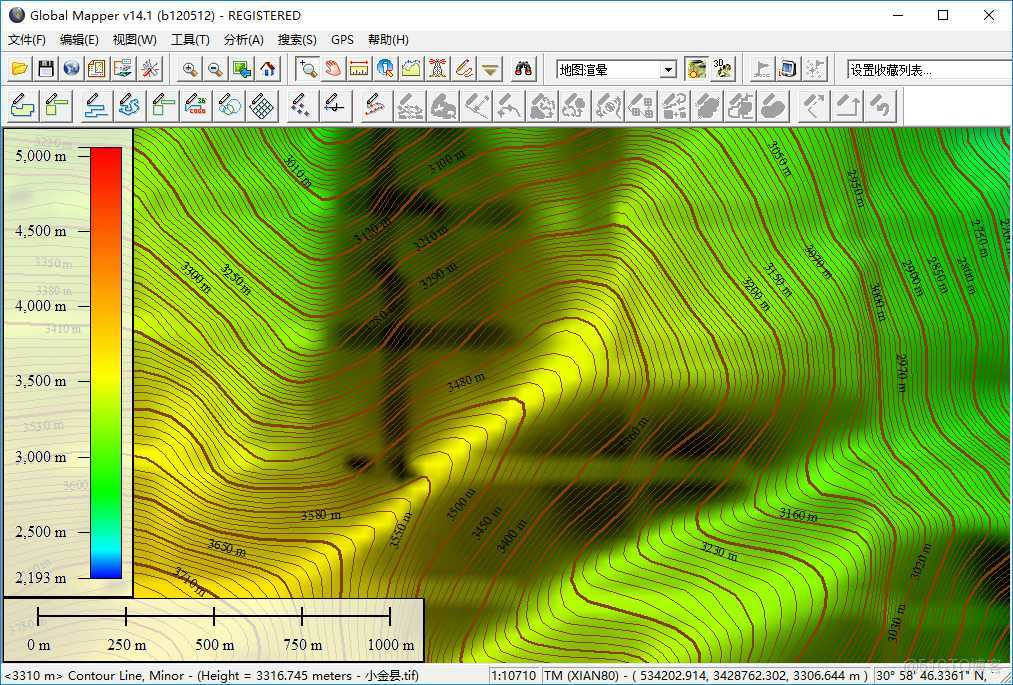 arcgis dem 提高程點_青海省谷歌地球高程_13