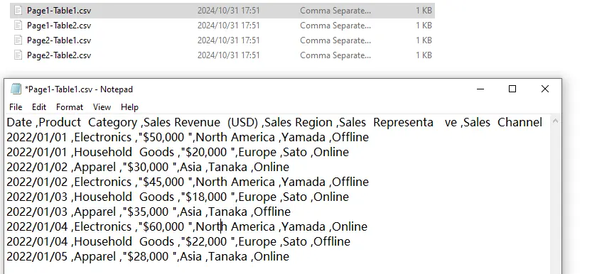 Python提取PDF表格到CSV
