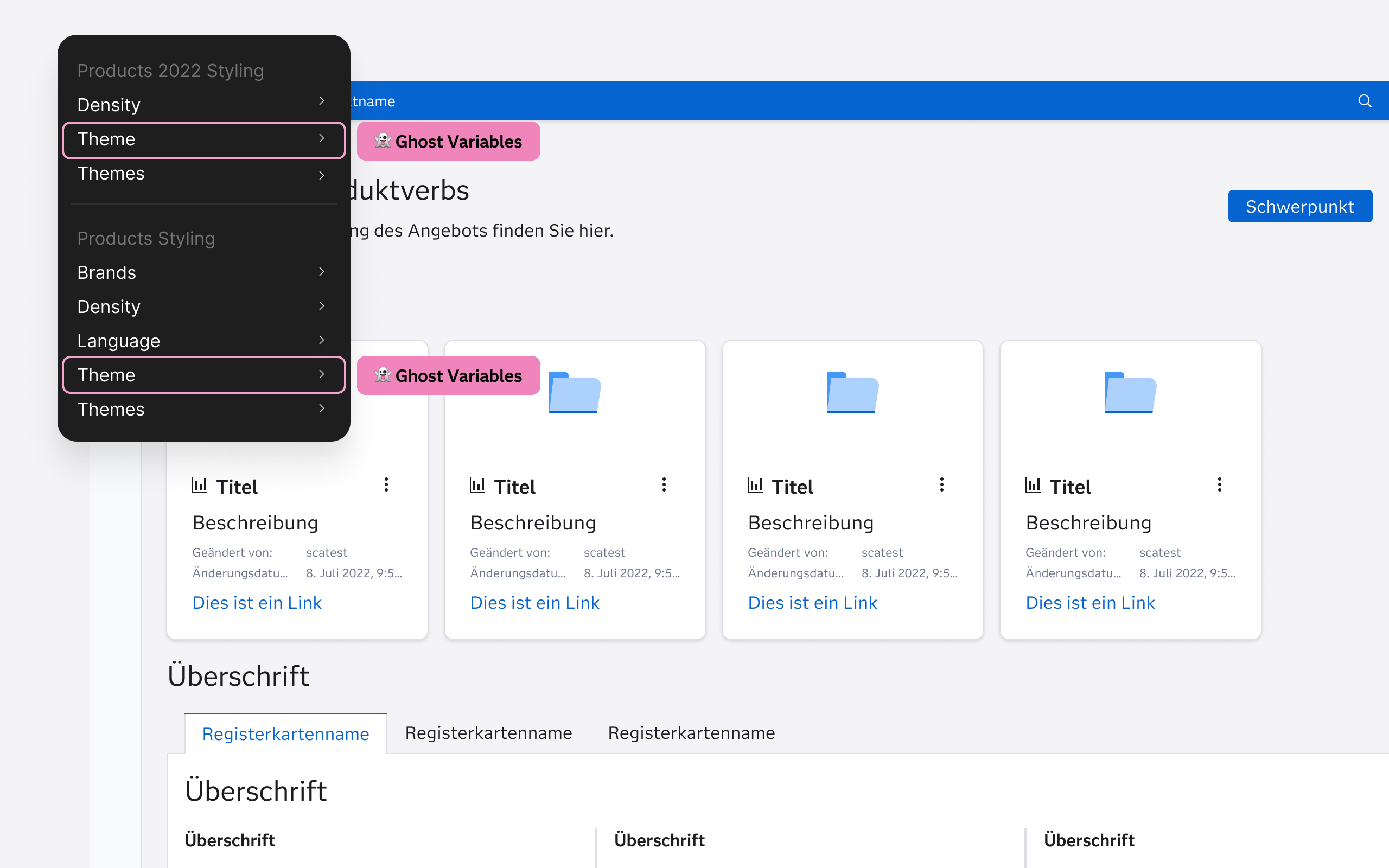 Ghost variables demonstrated in Figma UI.