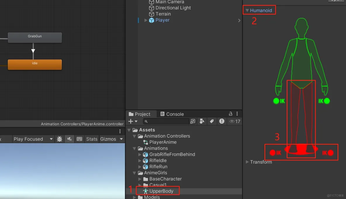 【Unity3D實例-功能-切換武器】切換武器（一）動畫配置_遊戲_15