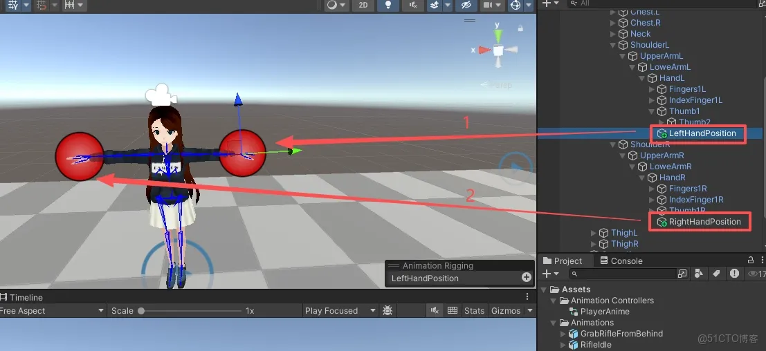 【Unity3D實例-功能-拔槍】角色拔槍（三）IK的使用-緊握武器_unity3d_05