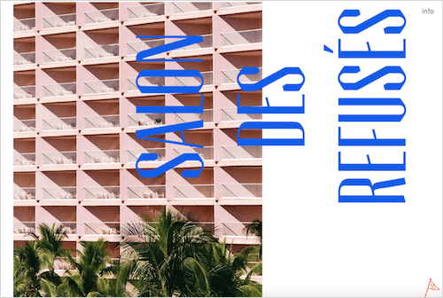 Screenshot from the Salon des Refusés site