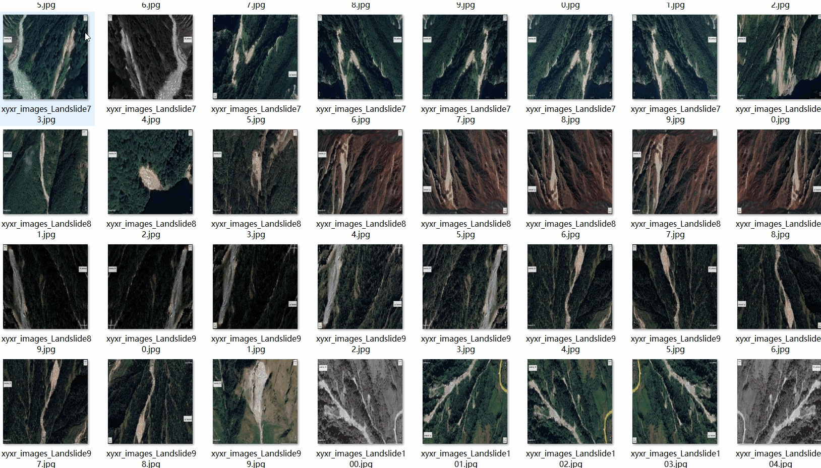航拍山體滑坡數據集3452張VOC+YOLO格式_數據集_02