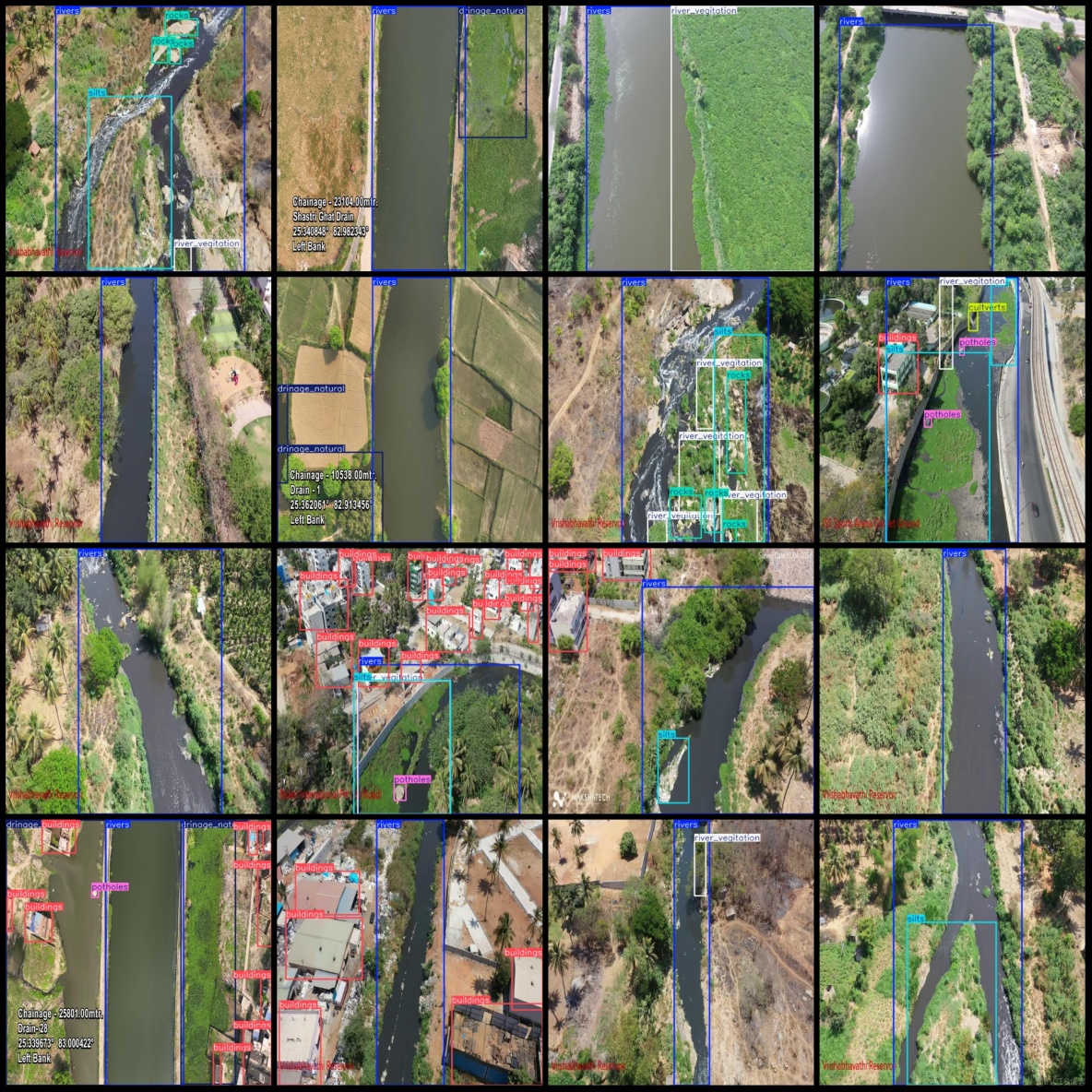 無人機視角航拍河道巡檢植被淤泥垃圾檢測數據集VOC+YOLO格式2777張12類別_數據集_03
