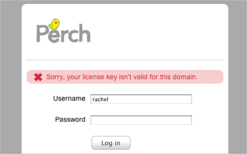 License key error