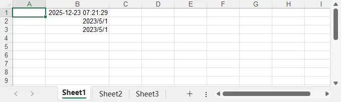 使用Python寫入日期時間到Excel文件