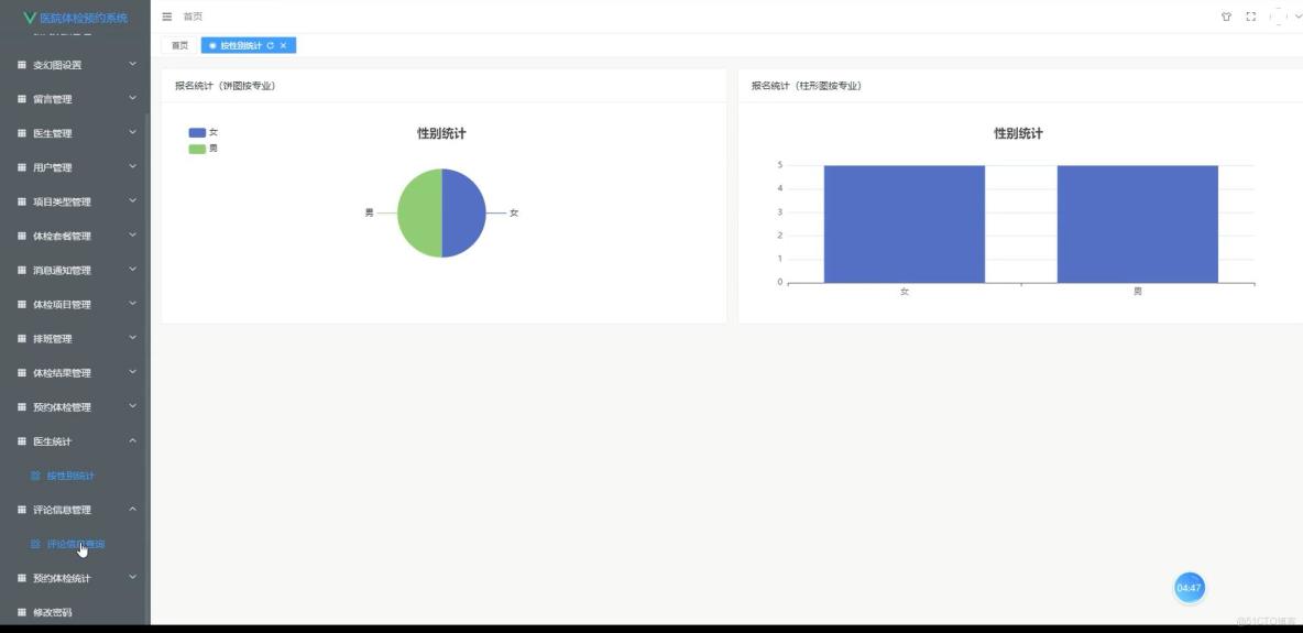 基於VUE的醫院體檢預約系統[VUE]-計算機畢業設計源碼+LW文檔_字段_04