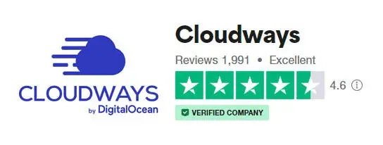 Trustpilot上Cloudways評分