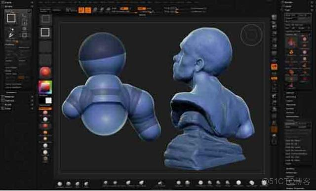 zbrush如何將某一側雕刻細節鏡像到另一側_建模_03