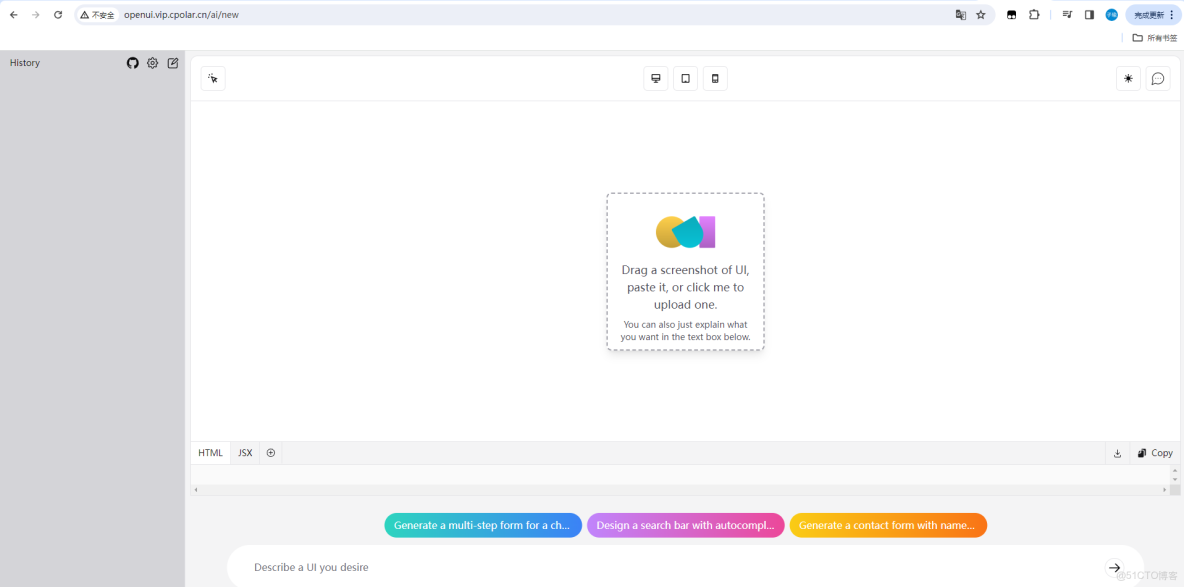 不依賴 Figma 或藍湖！用 OpenUI + cpolar 打造你的私有設計協作空間_#藍湖_20