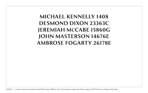 One-Column Name Panel