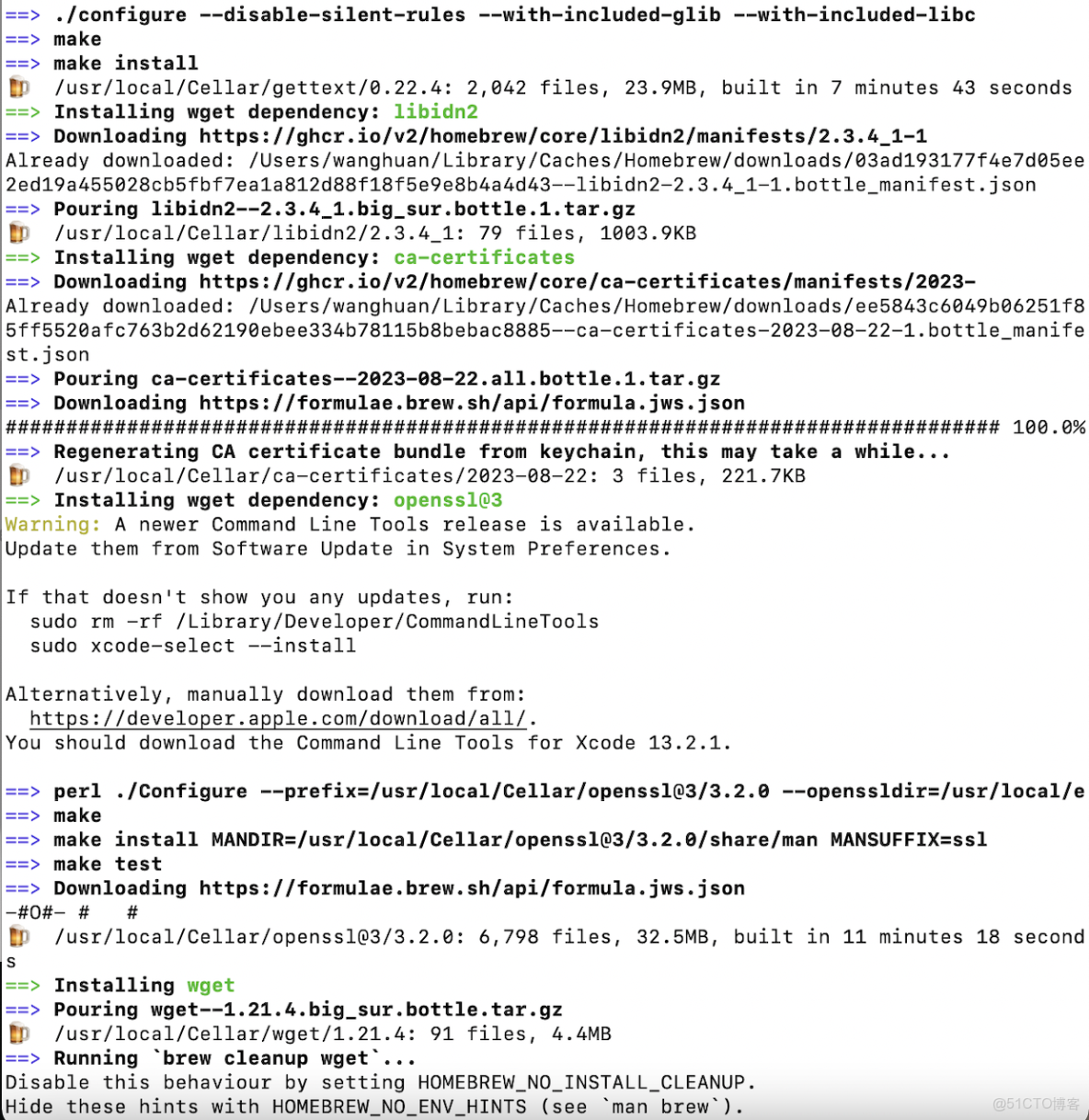 Mac系統-安裝 wget_後台下載_03