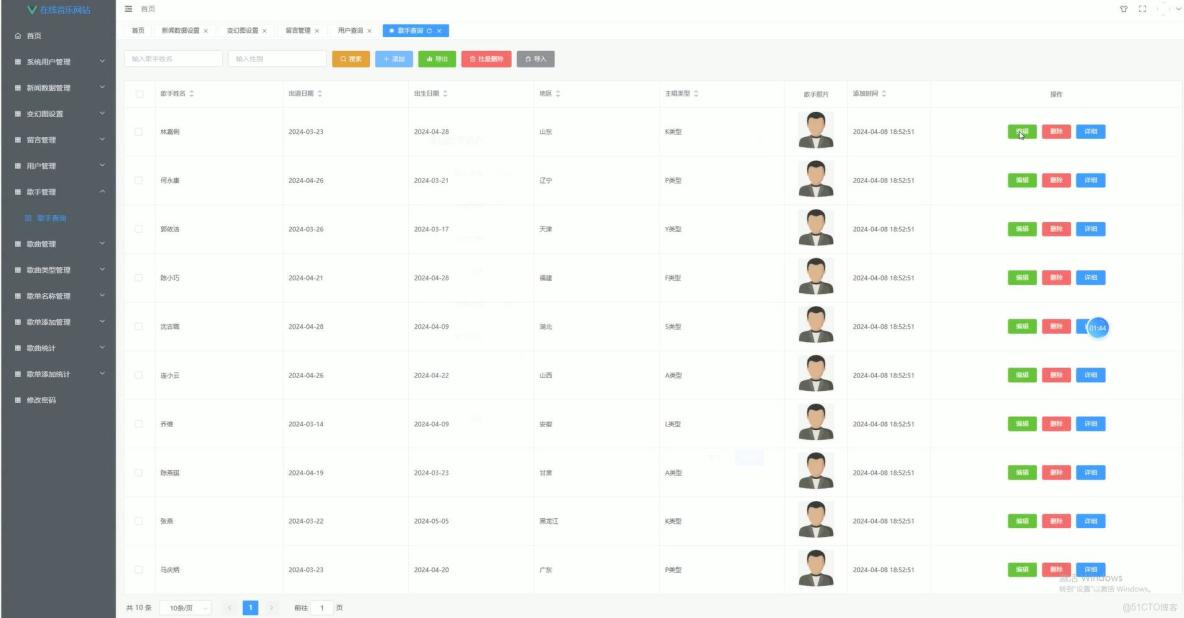 基於VUE的在線音樂網站[VUE]-計算機畢業設計源碼+LW文檔_數據_02