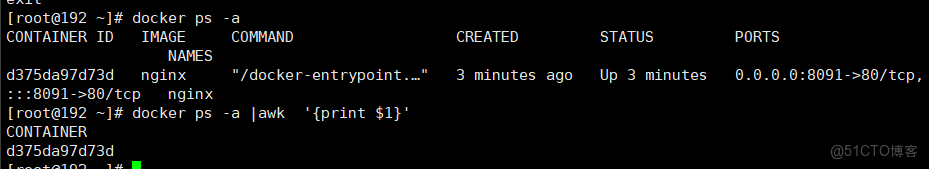 awk簡單命令_docker