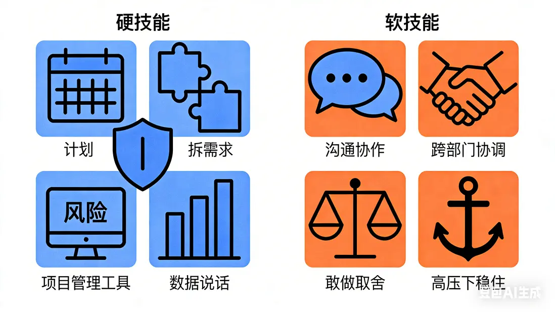 項目管理硬技能和軟技能