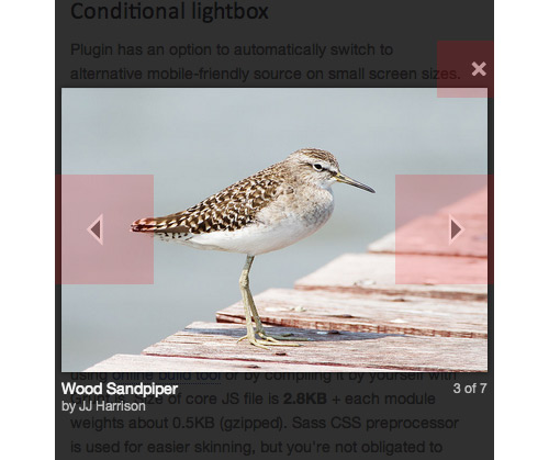 Hit area for buttons