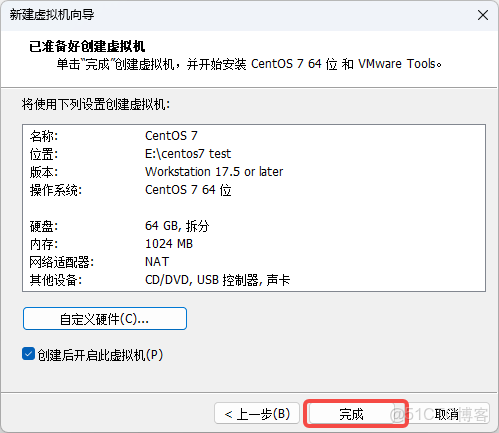 在VMWare虛擬機上安裝Centos7系統的步驟詳解_VMware_Windows_08