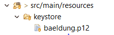 Keystore in resource folder