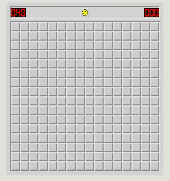 經典掃雷遊戲界面