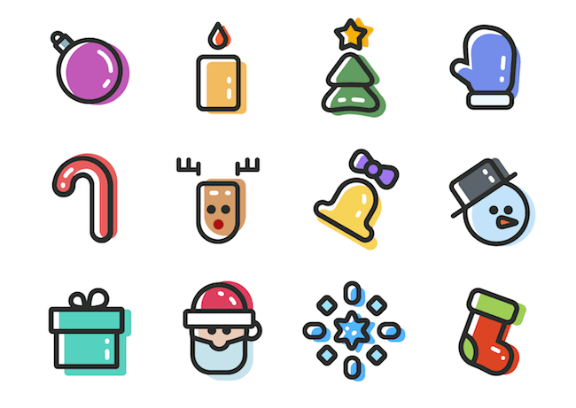 New Year Icons