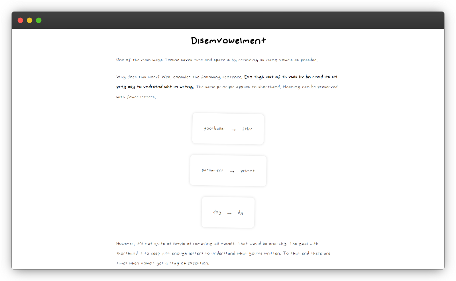 Showing three card components in a vertical stack between two paragraphs of text on a webpage.