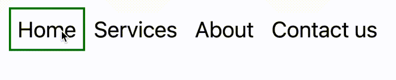 The view transition with sizing issues