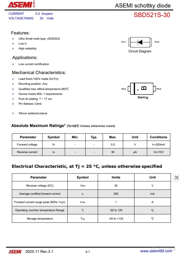 整流橋廠家ASEMI的插件整流橋和貼片整流橋型號大全_51CTO博客_反向恢復_02