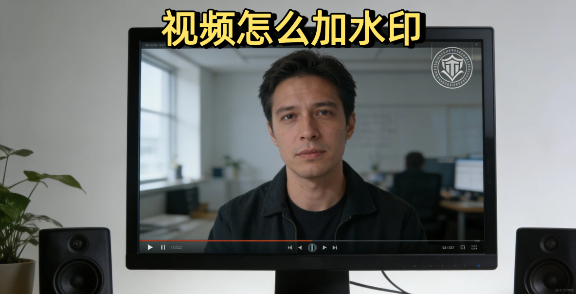 給視頻加上自己的水印，再也不用擔心被盜圖了_拖拽