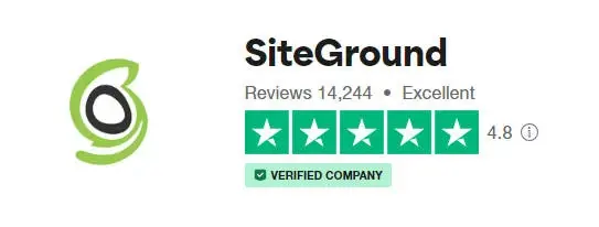 Trustpilot上SiteGround評分