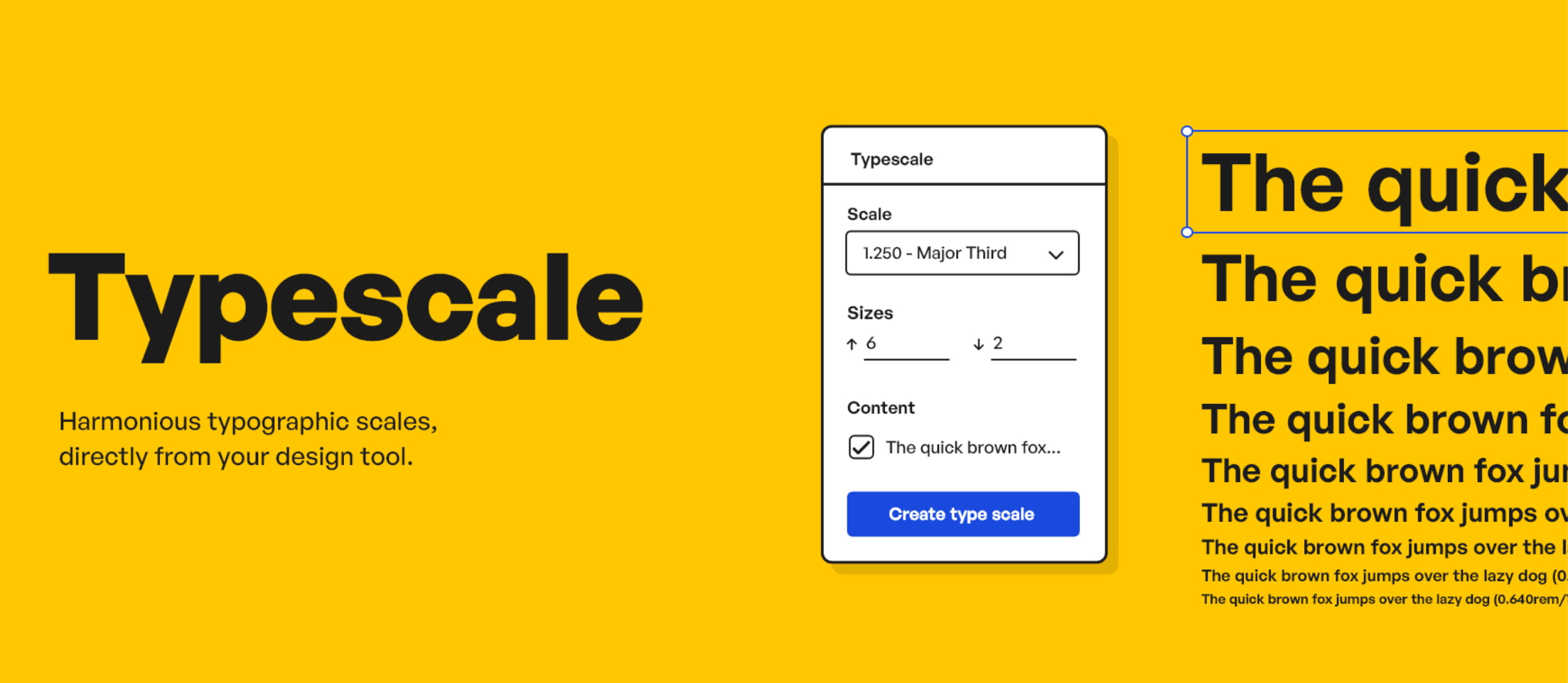 Responsive typographic scale