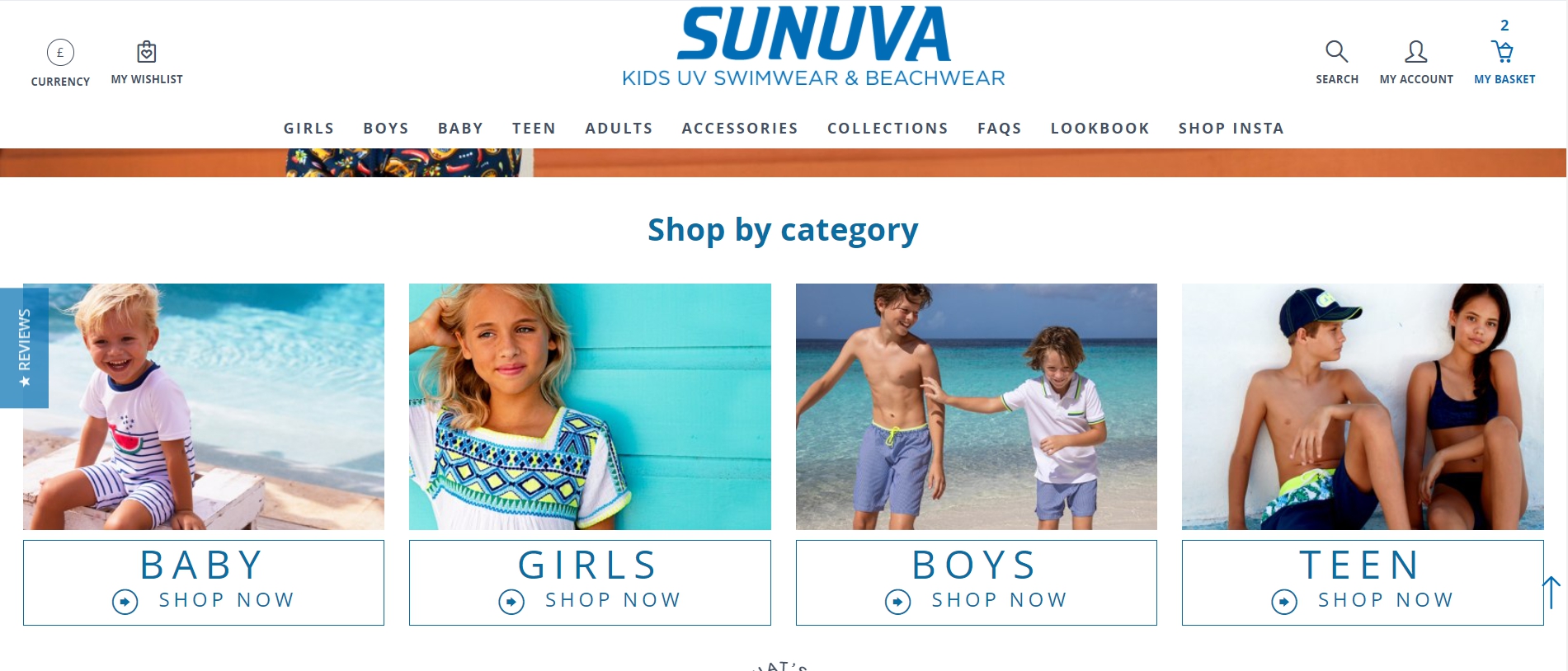 A screenshot of the website after the title was added, and the category labels were made more visible and readable