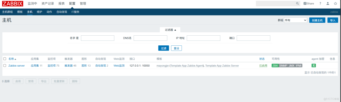 設置應用zabbix,設置郵箱通知報警_IP