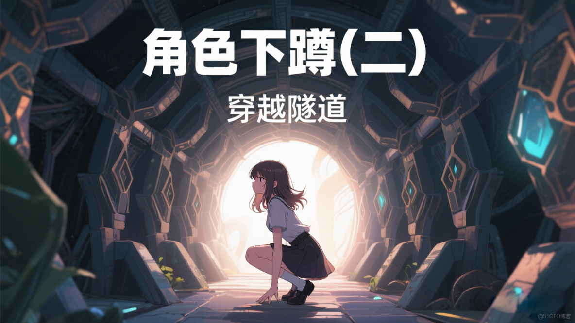 【Unity3D實例-功能-下蹲】角色下蹲（二）穿越隧道_遊戲開發