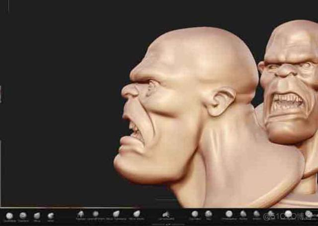 zbrush如何將某一側雕刻細節鏡像到另一側_熱鍵_06
